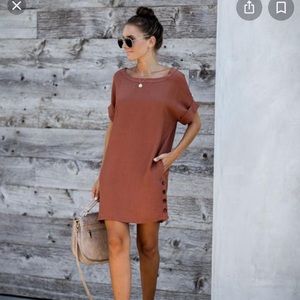 Vici Nuts About You Pocketed Shift Dress — NWT